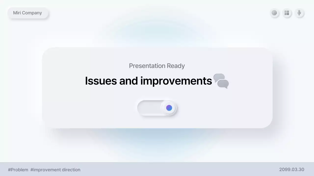 White clean presentation description