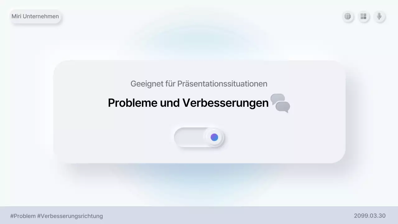 Beschreibung der White Clean-Präsentation