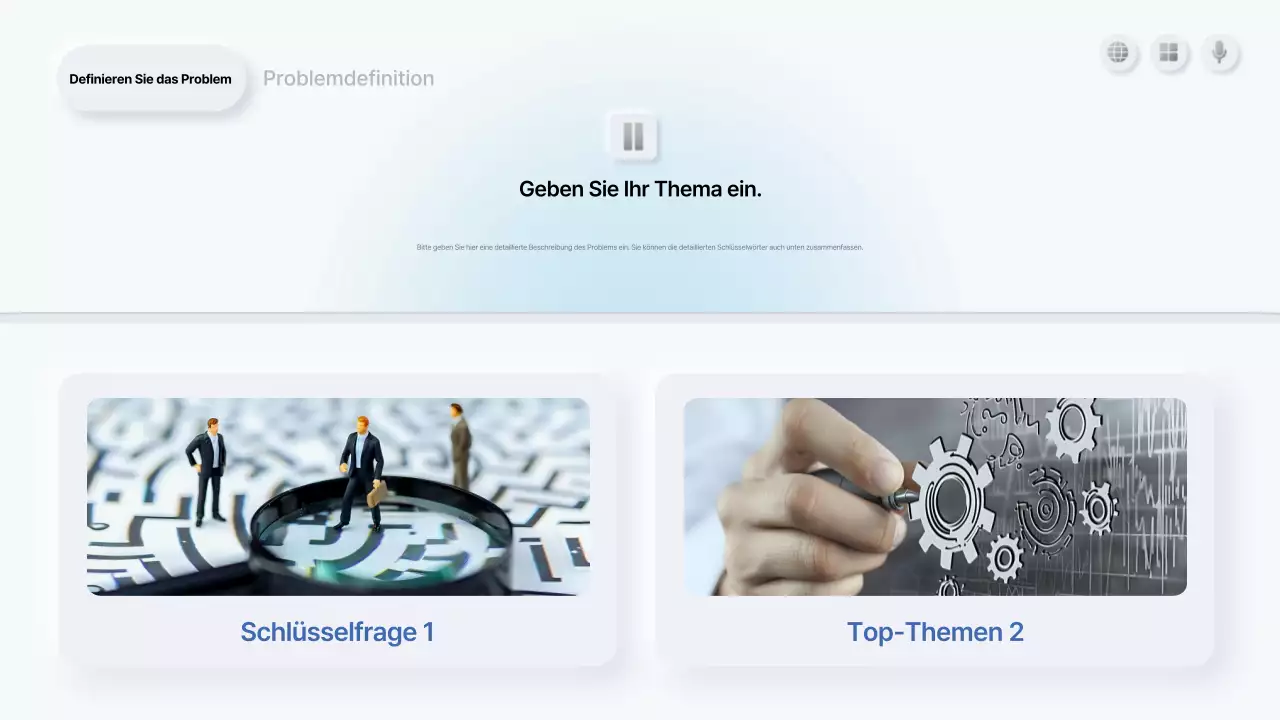 Beschreibung der White Clean-Präsentation