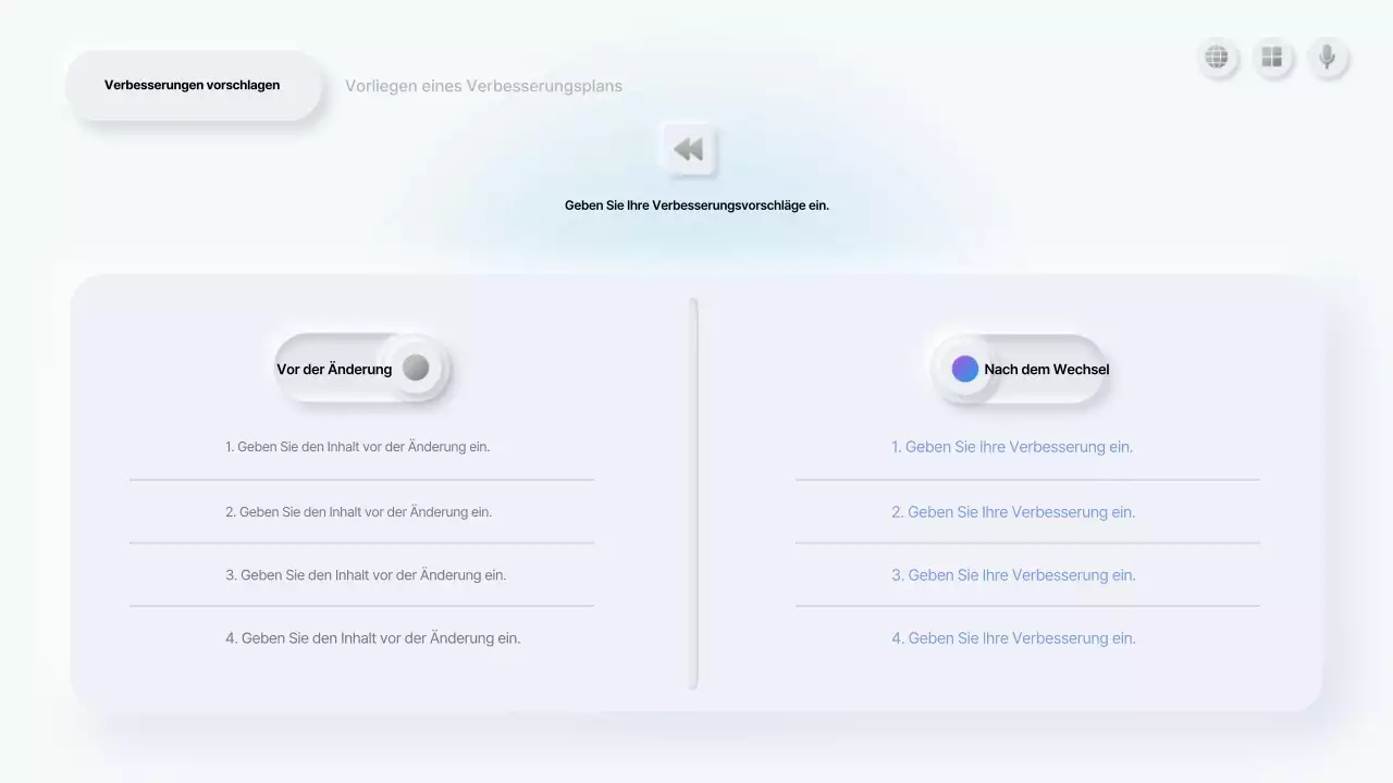 Beschreibung der White Clean-Präsentation