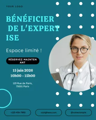 invitation au webinaire sur la santé moderne bleue