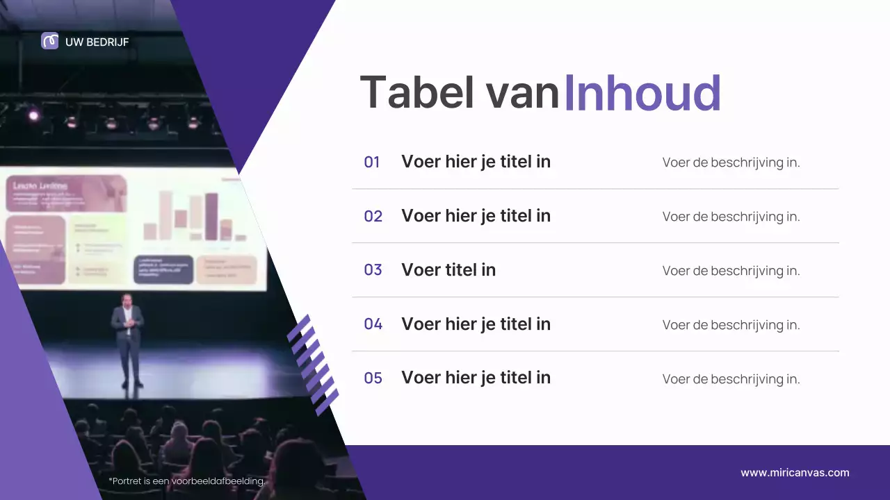 Purple Professional Leadership Lecture Presentatie