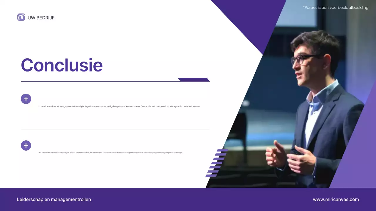 Purple Professional Leadership Lecture Presentatie