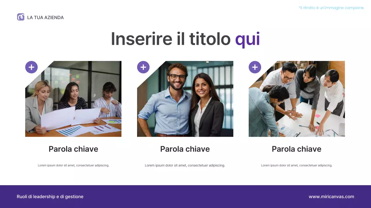 Presentazione della conferenza sulla leadership professionale viola