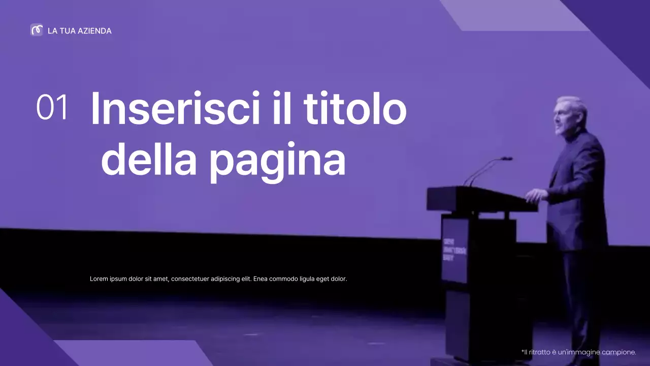 Presentazione della conferenza sulla leadership professionale viola