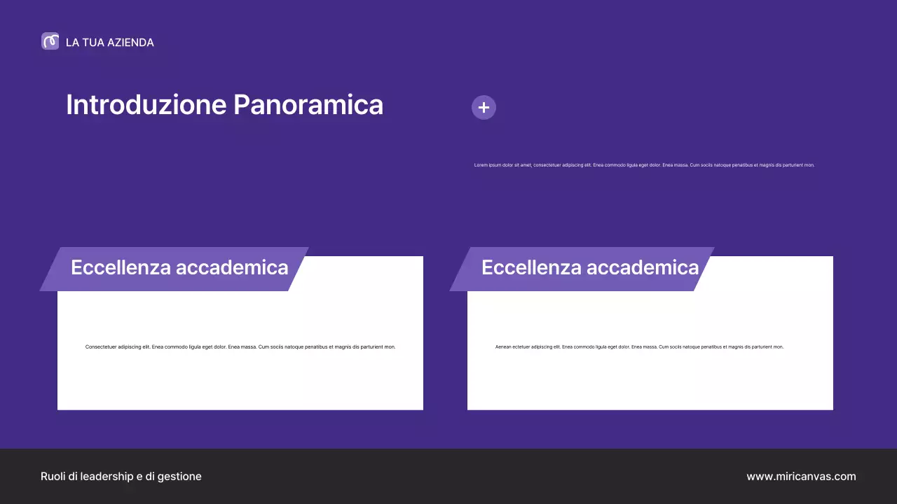 Presentazione della conferenza sulla leadership professionale viola