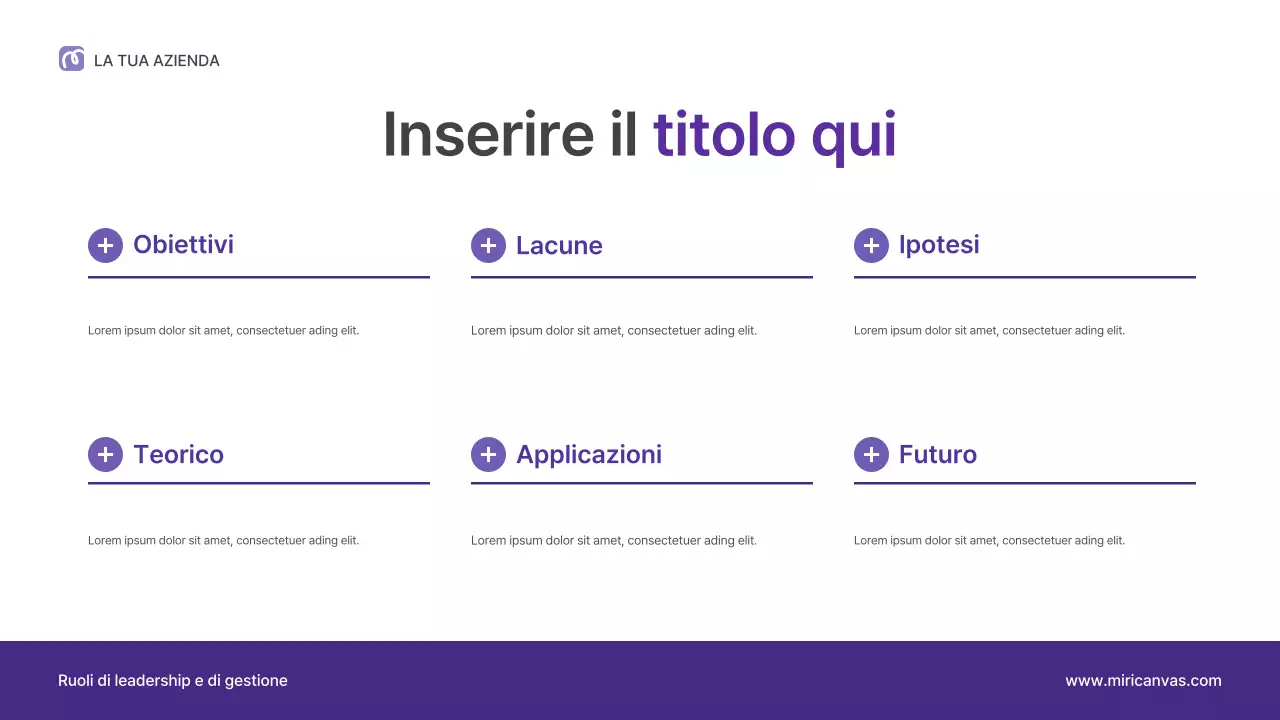 Presentazione della conferenza sulla leadership professionale viola