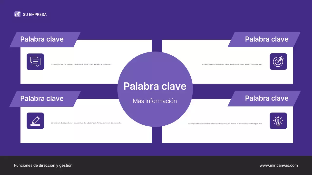 Presentación de la conferencia sobre liderazgo profesional púrpura