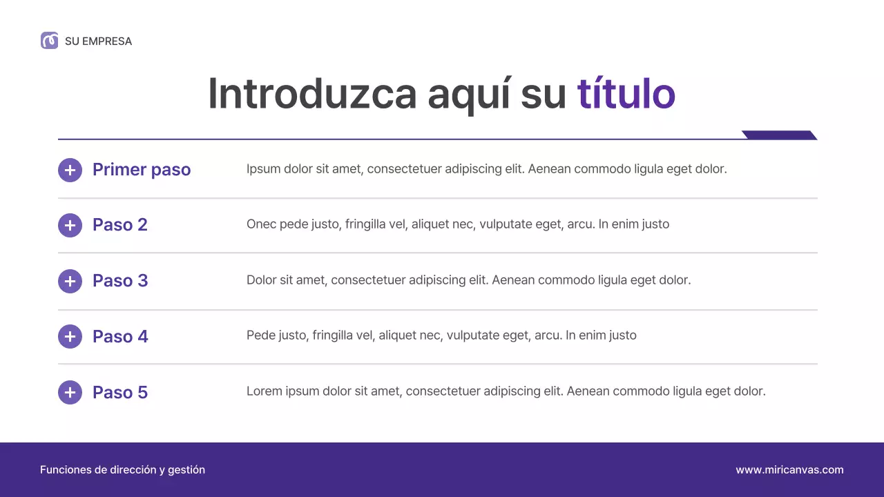 Presentación de la conferencia sobre liderazgo profesional púrpura