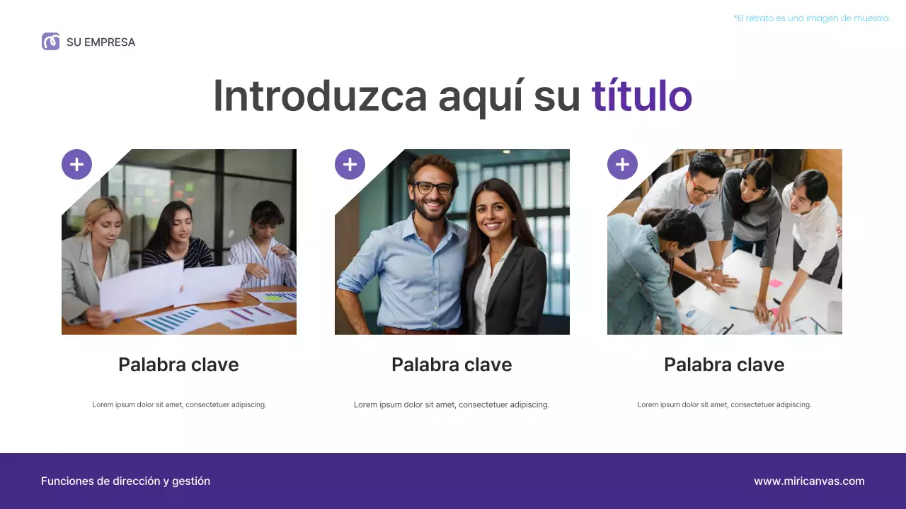 Presentación de la conferencia sobre liderazgo profesional púrpura