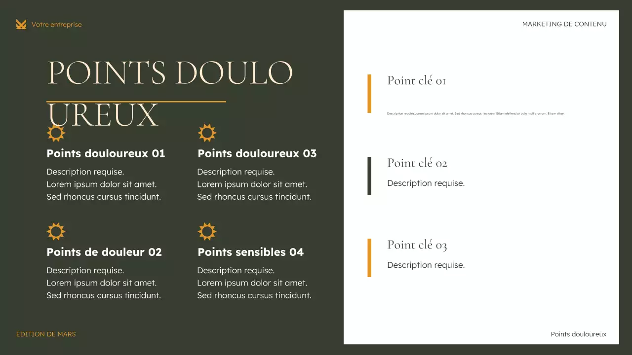 présentation marketing verte et moderne