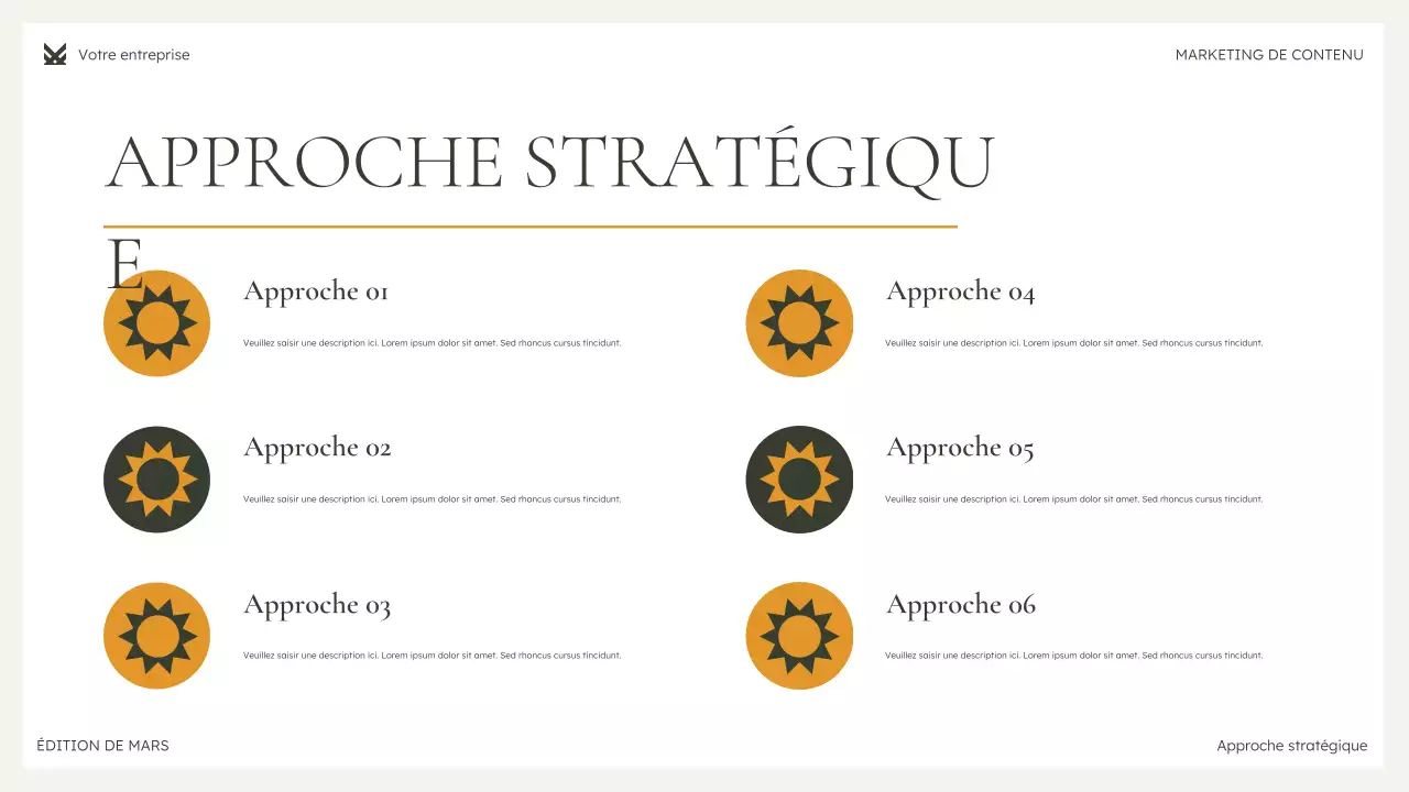 présentation marketing verte et moderne