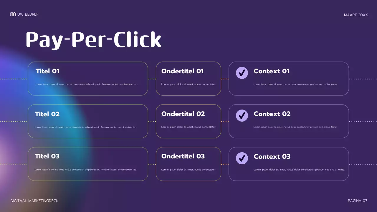 paarse moderne marketingpresentatie