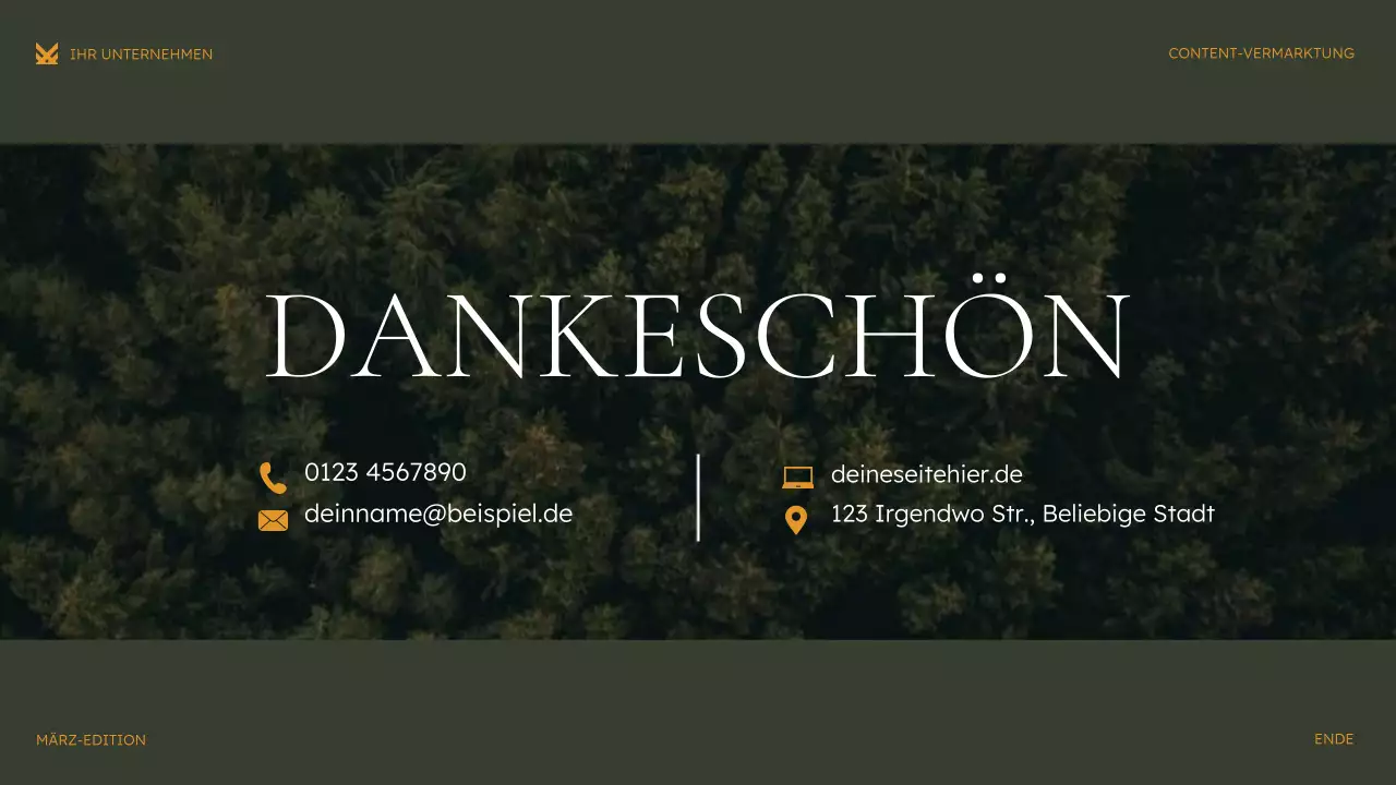 grüne moderne Marketingpräsentation