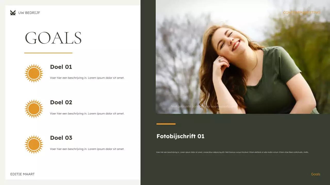 groene moderne marketingpresentatie