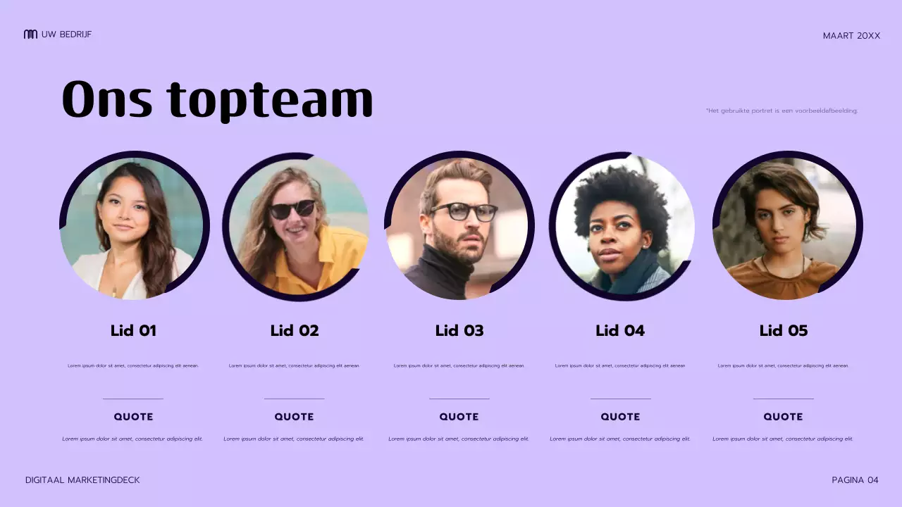 paarse moderne marketingpresentatie