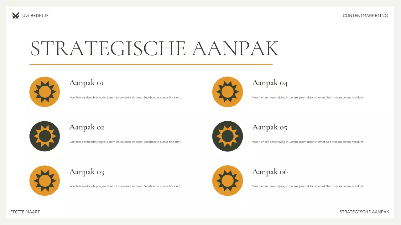 groene moderne marketingpresentatie