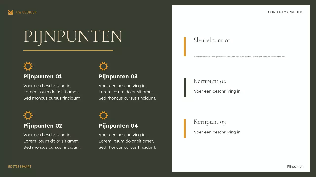 groene moderne marketingpresentatie