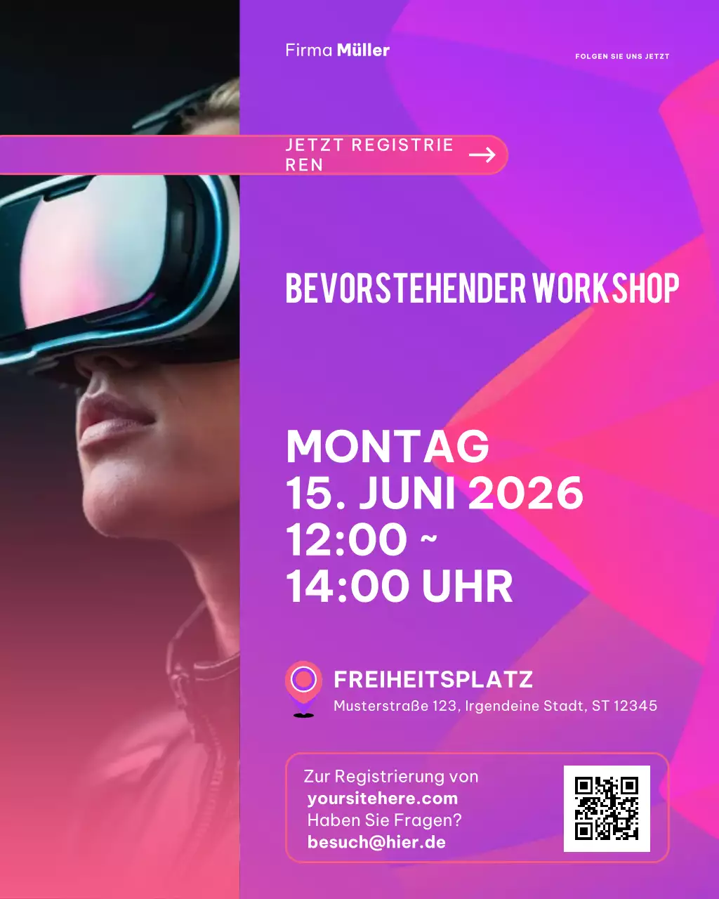 Ankündigung des Modern Tech-Workshops