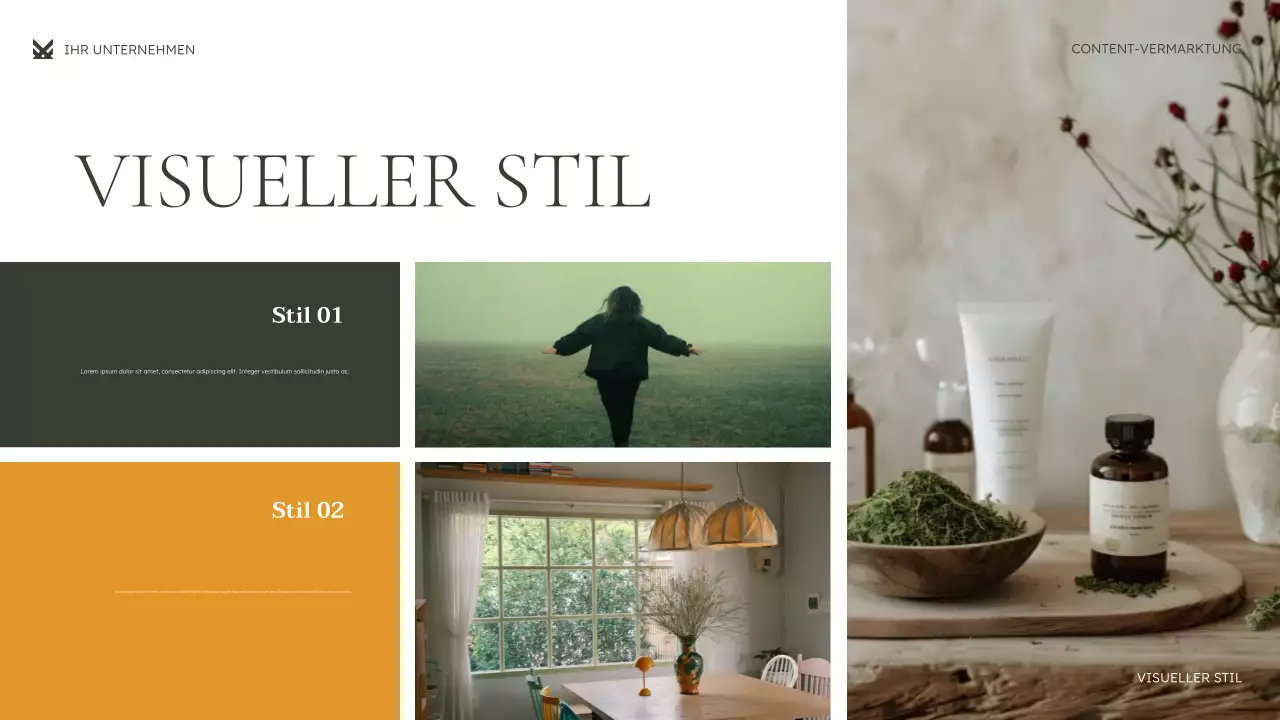 grüne moderne Marketingpräsentation