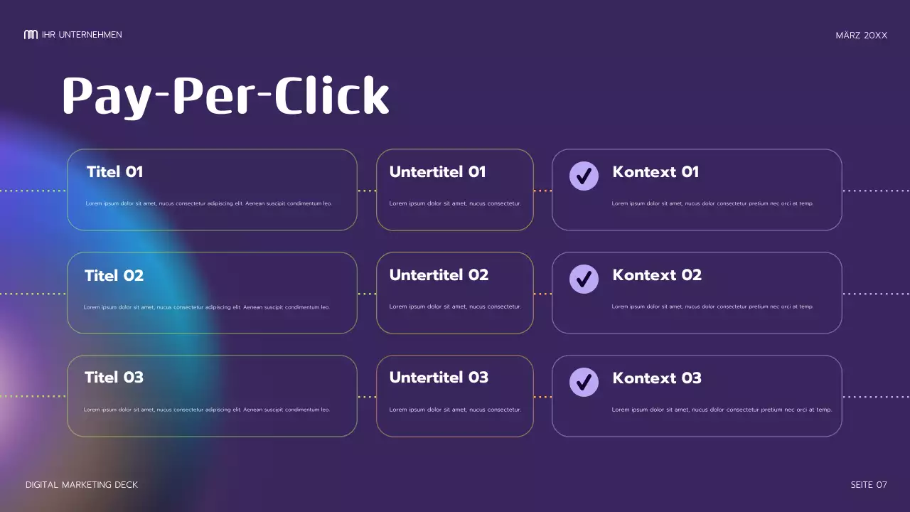 lila moderne Marketingpräsentation