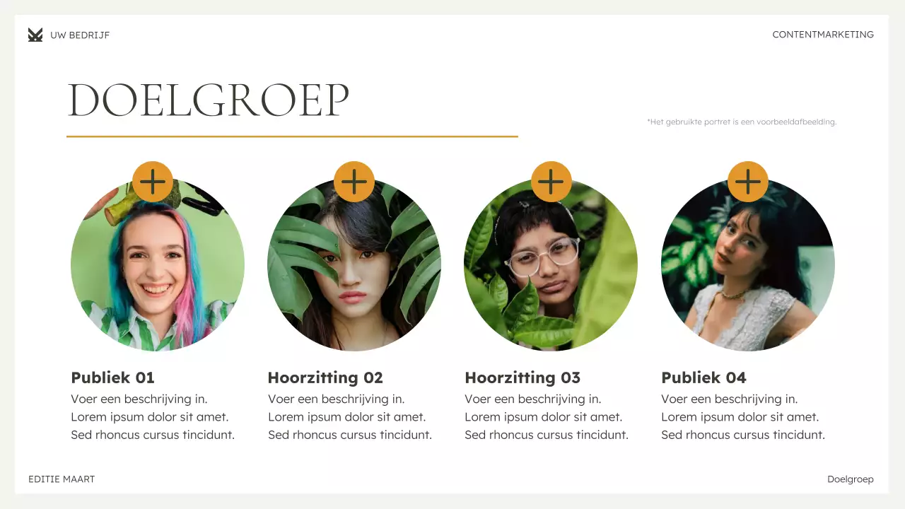 groene moderne marketingpresentatie