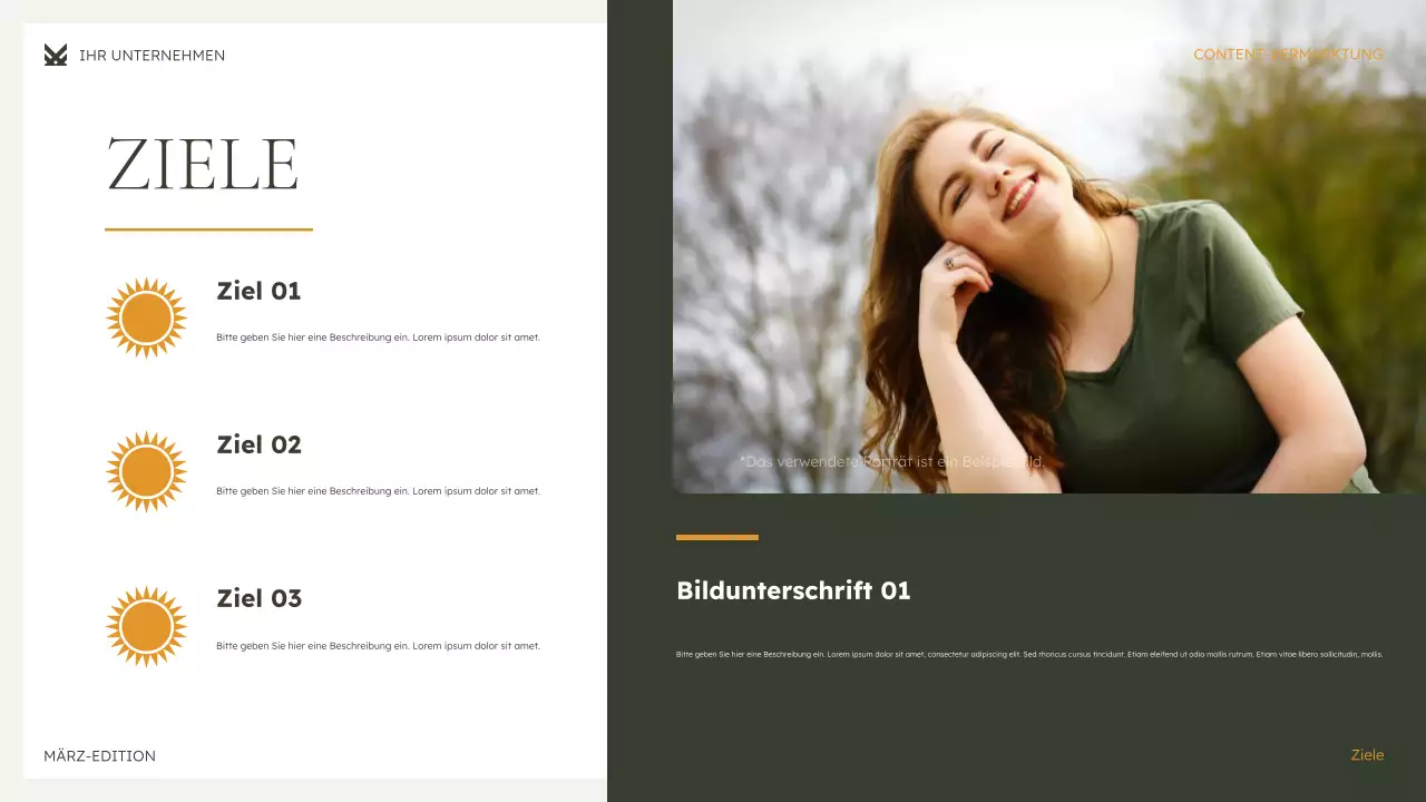 grüne moderne Marketingpräsentation