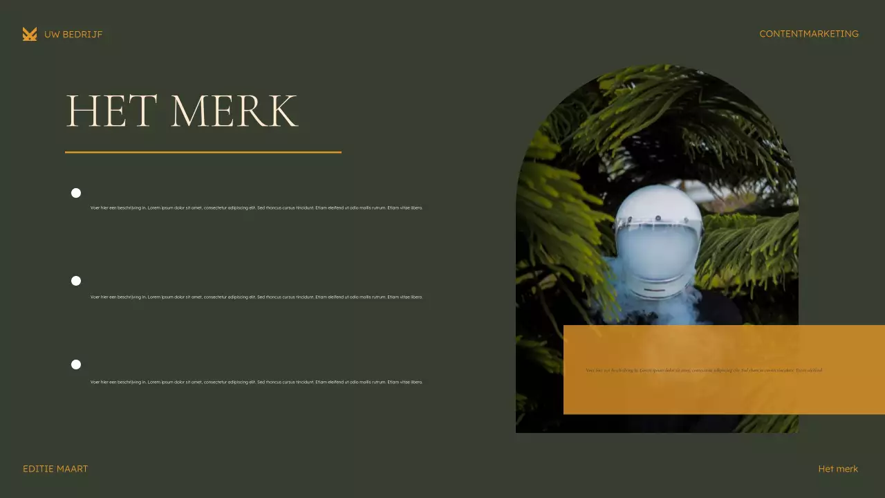 groene moderne marketingpresentatie