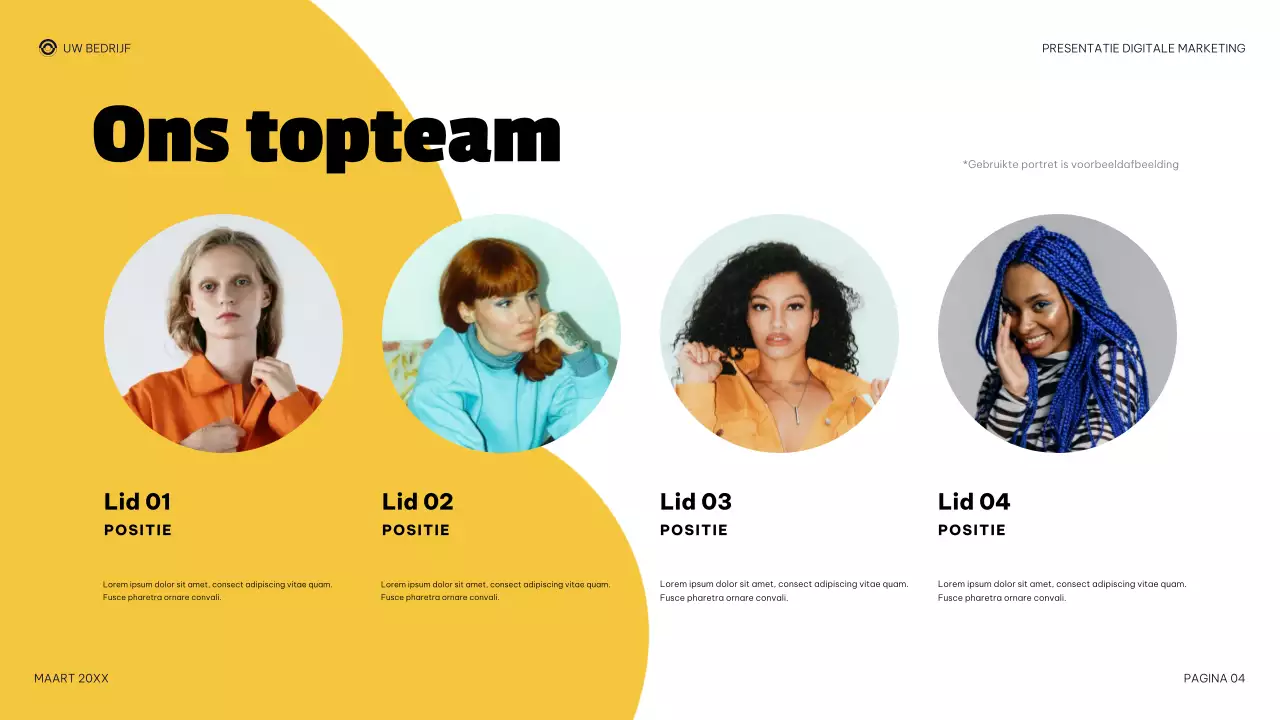 paarse moderne digitale marketingpresentatie