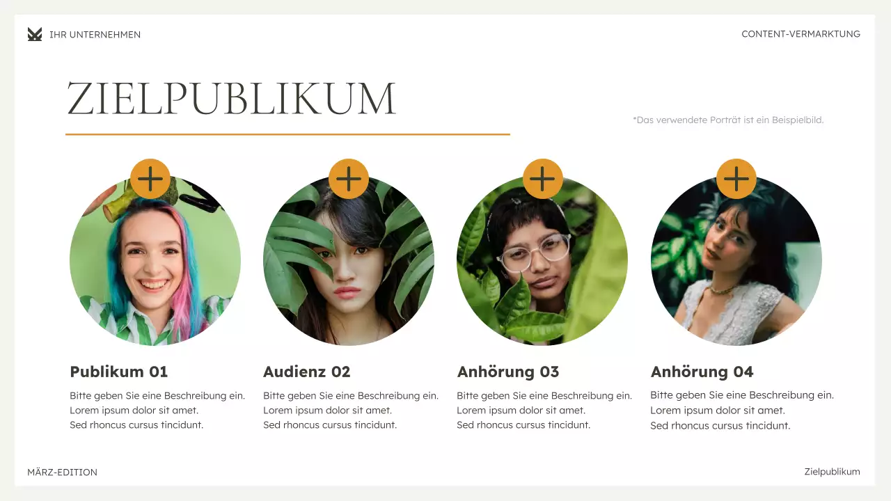 grüne moderne Marketingpräsentation