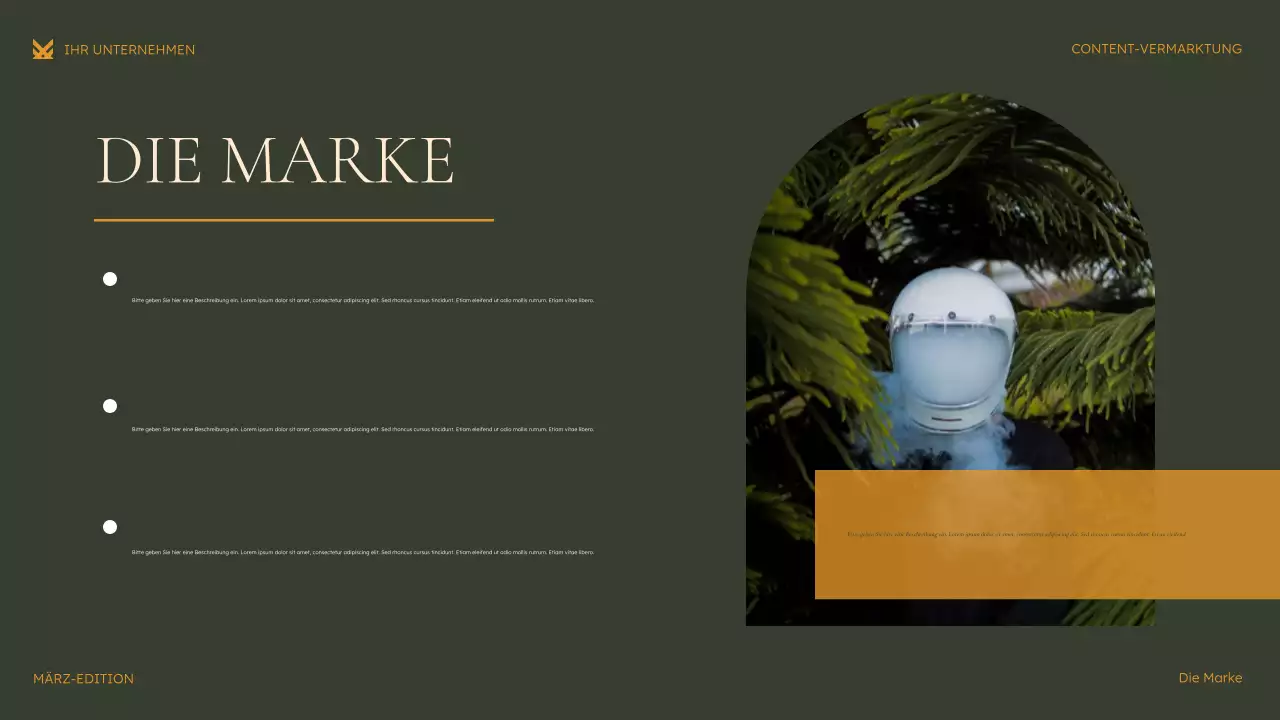 grüne moderne Marketingpräsentation