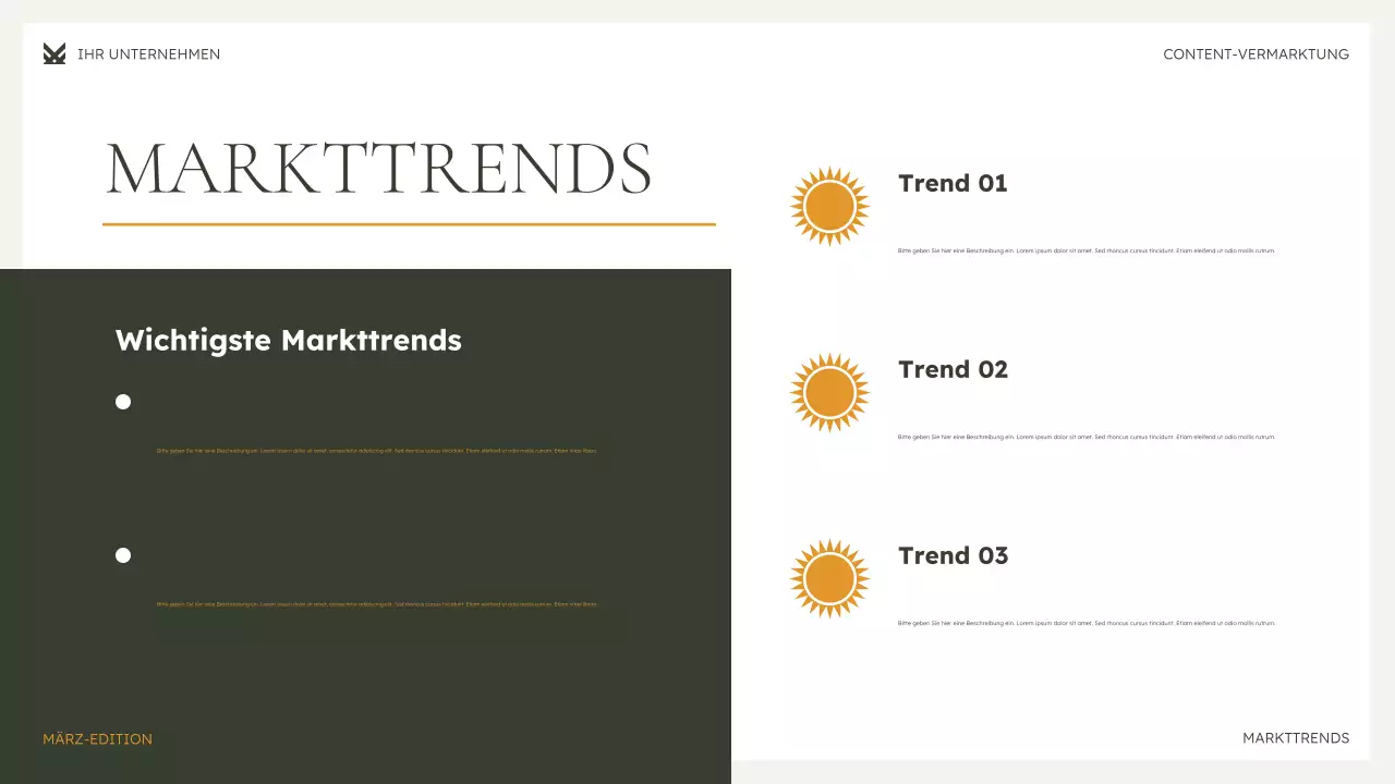 grüne moderne Marketingpräsentation