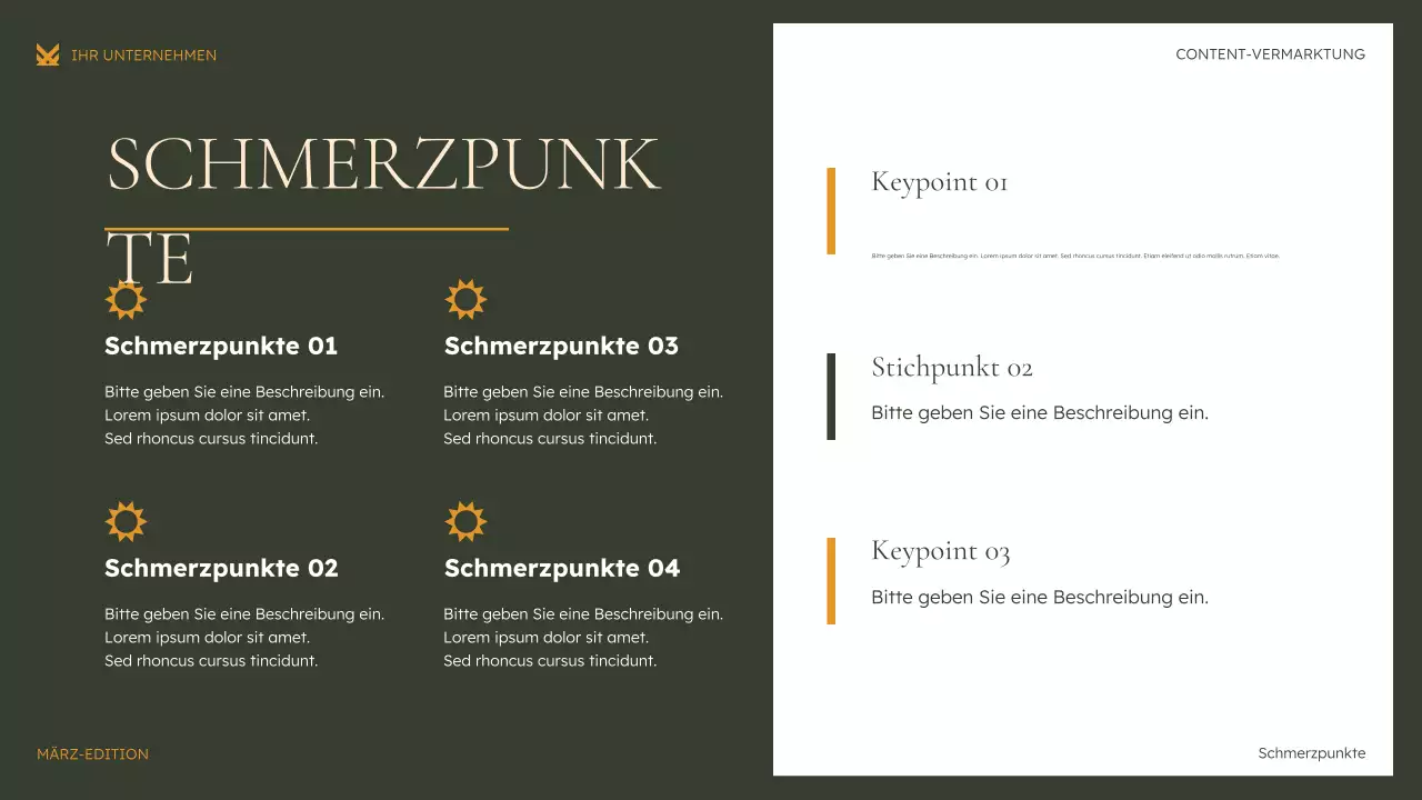 grüne moderne Marketingpräsentation