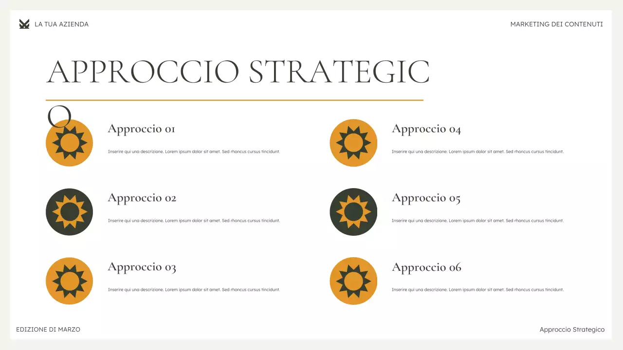 presentazione marketing moderno verde