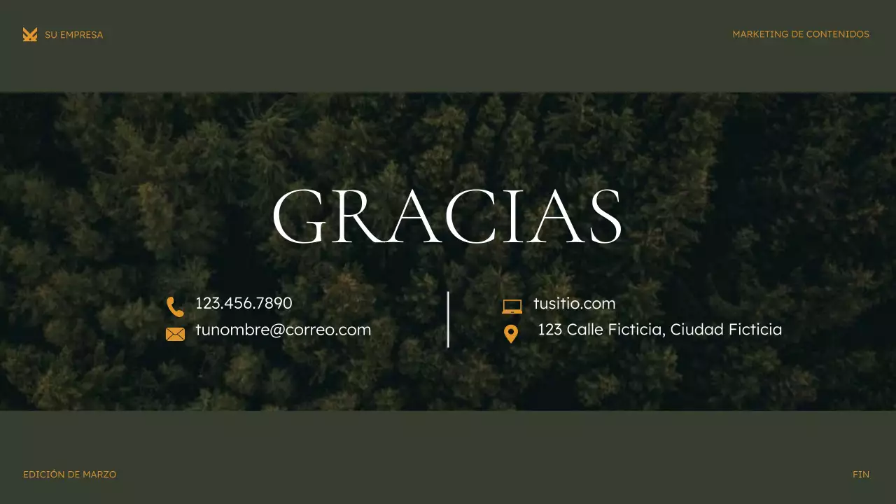 Presentación de marketing moderno y ecológico