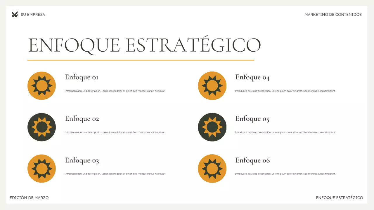 Presentación de marketing moderno y ecológico