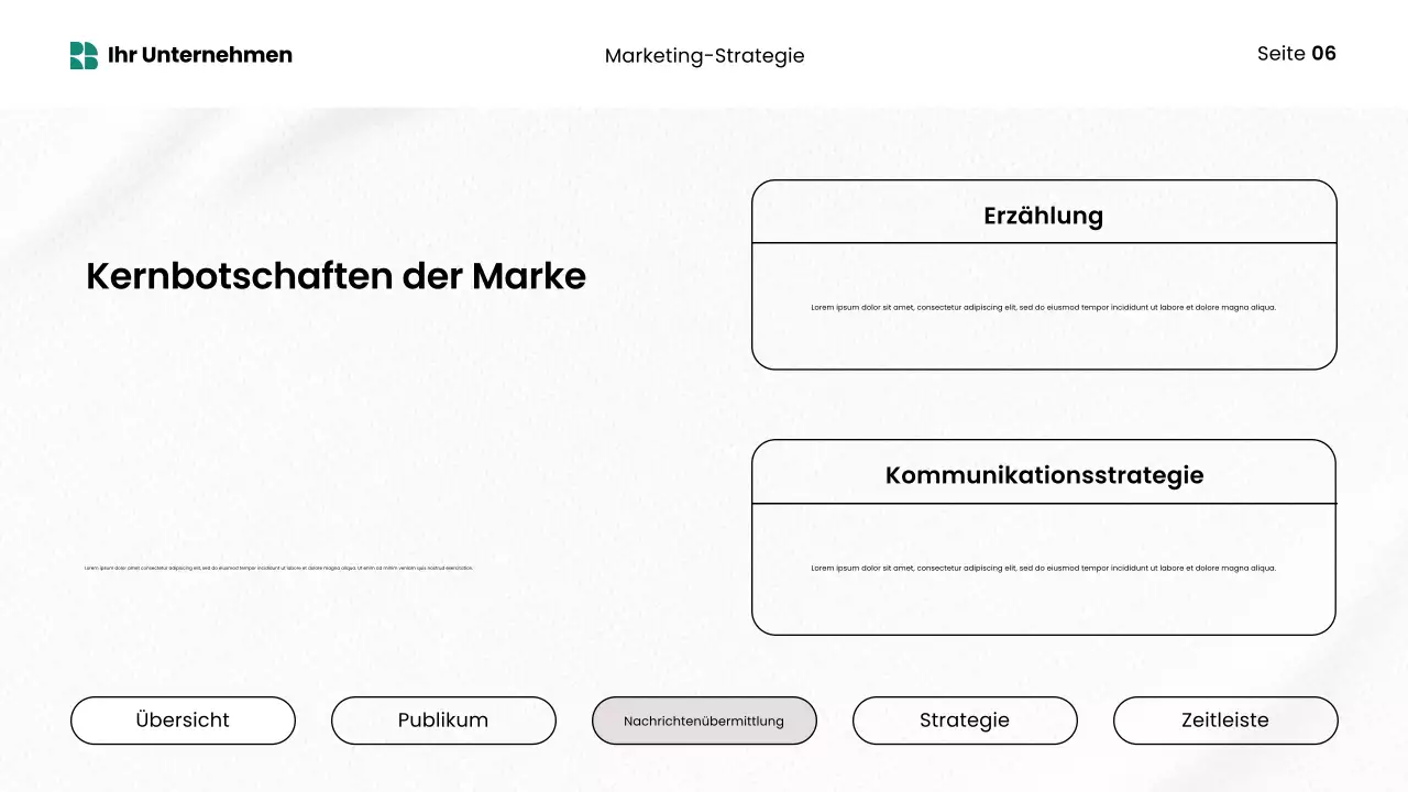 grüne moderne Marketingpräsentation