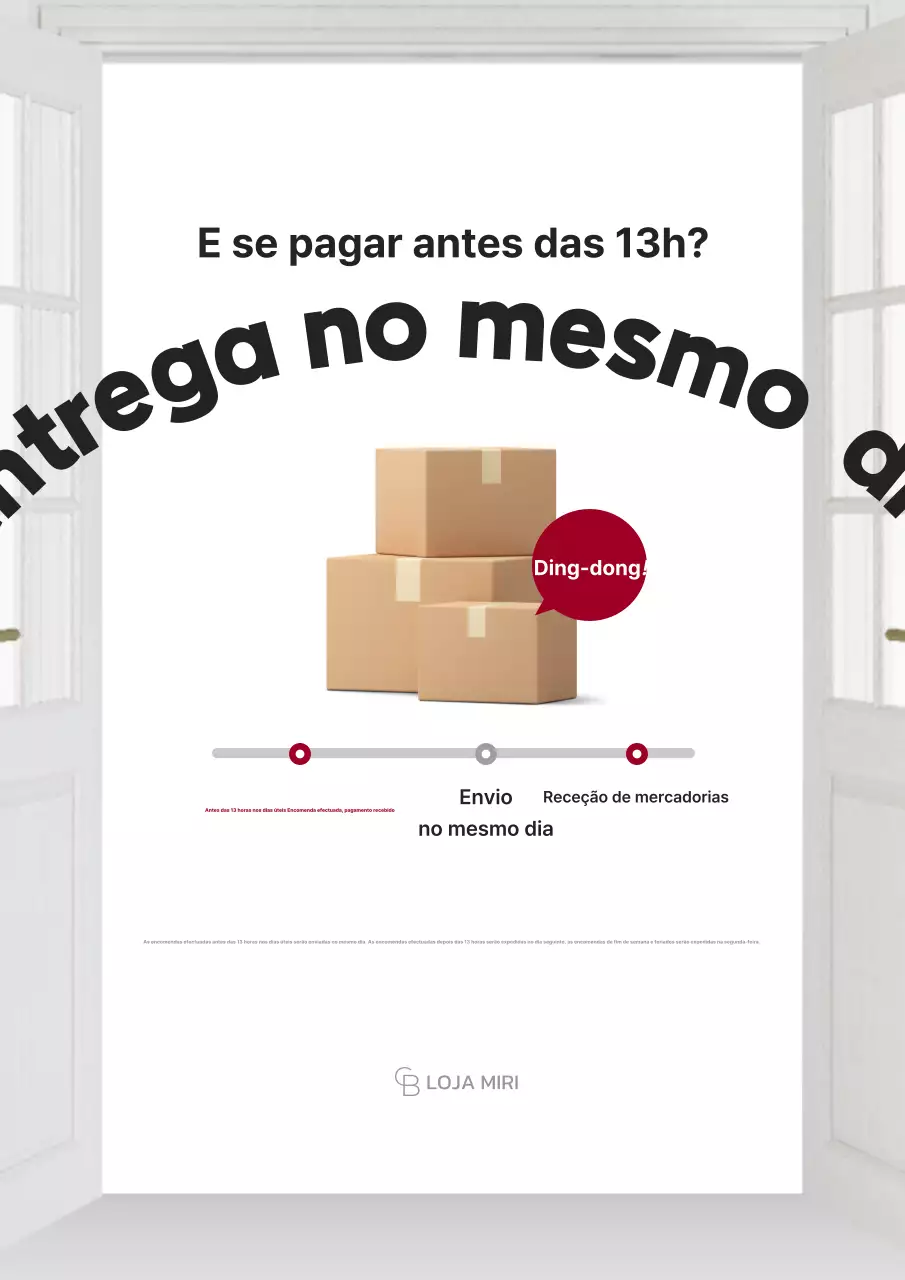 Guia de entrega simples bege Anúncio