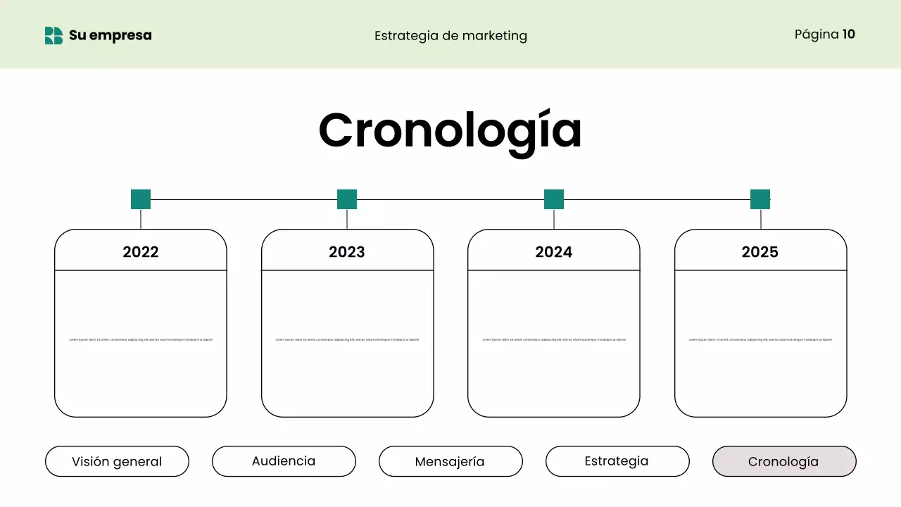 Presentación de marketing moderno y ecológico