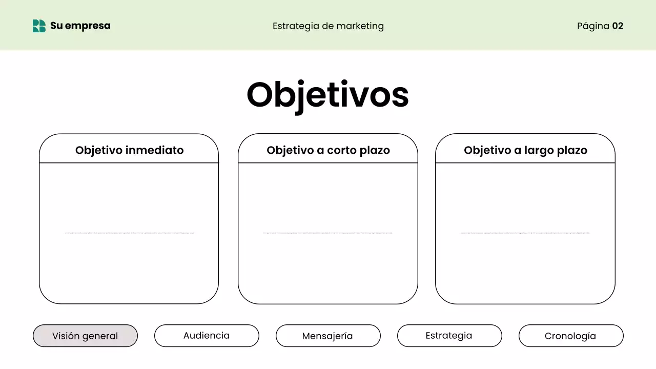 Presentación de marketing moderno y ecológico