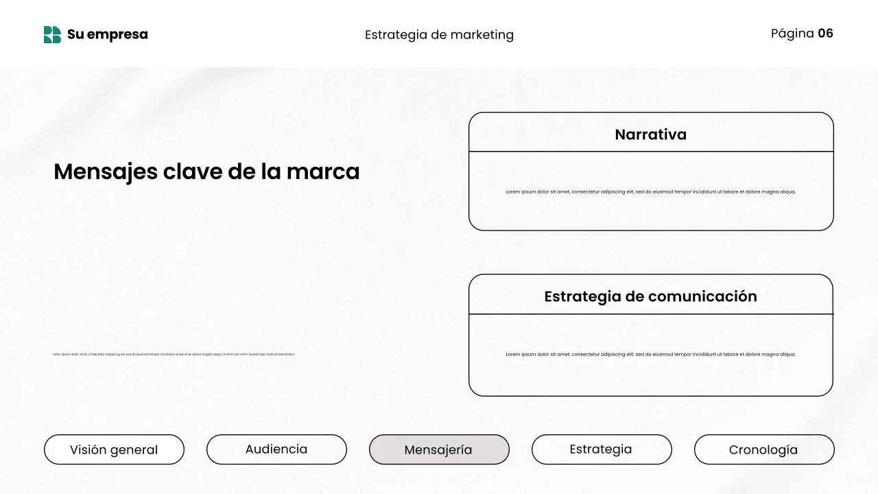 Presentación de marketing moderno y ecológico