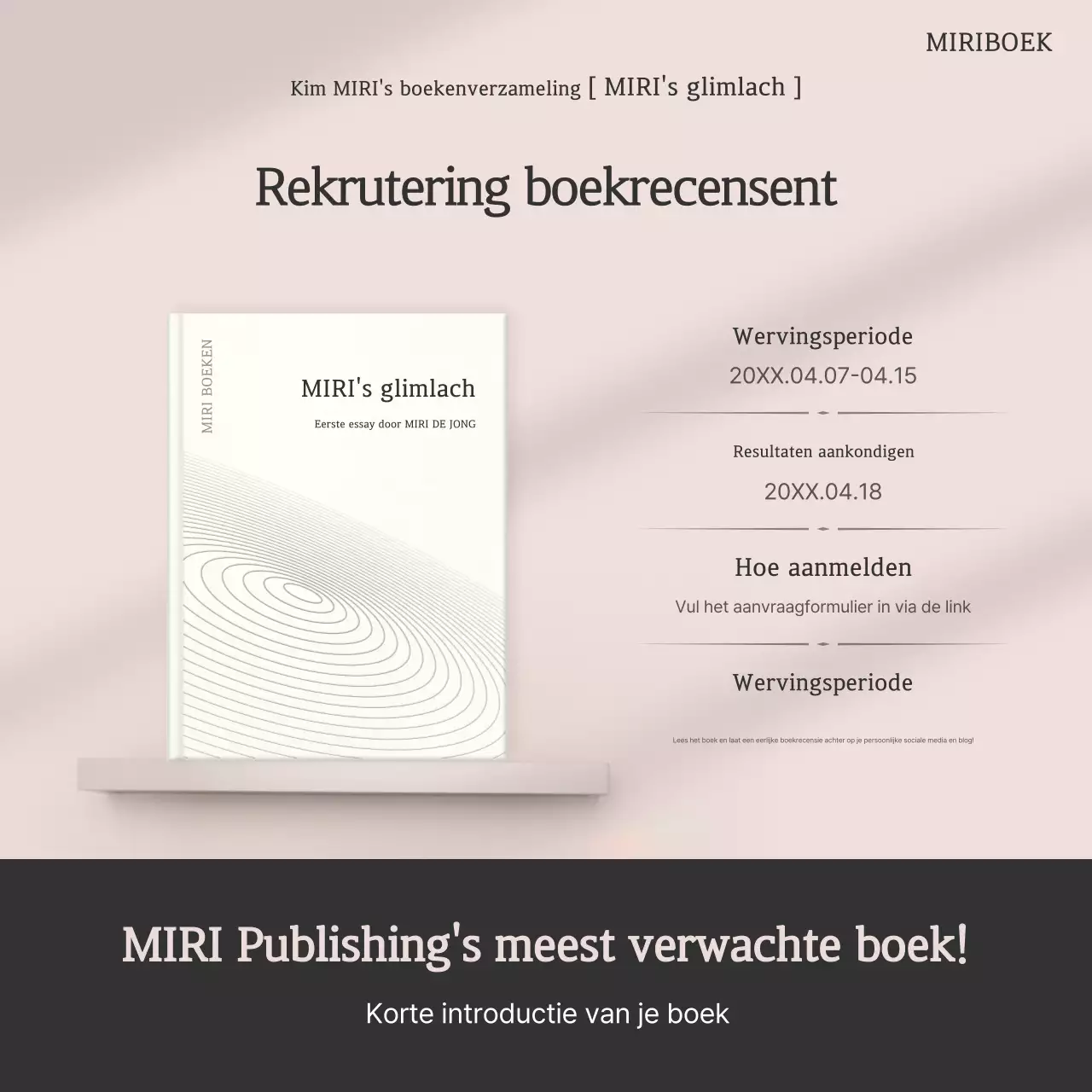 Beige Modern Publishing Werving