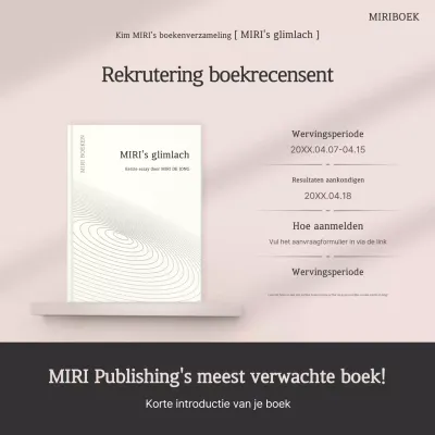 Beige Modern Publishing Werving