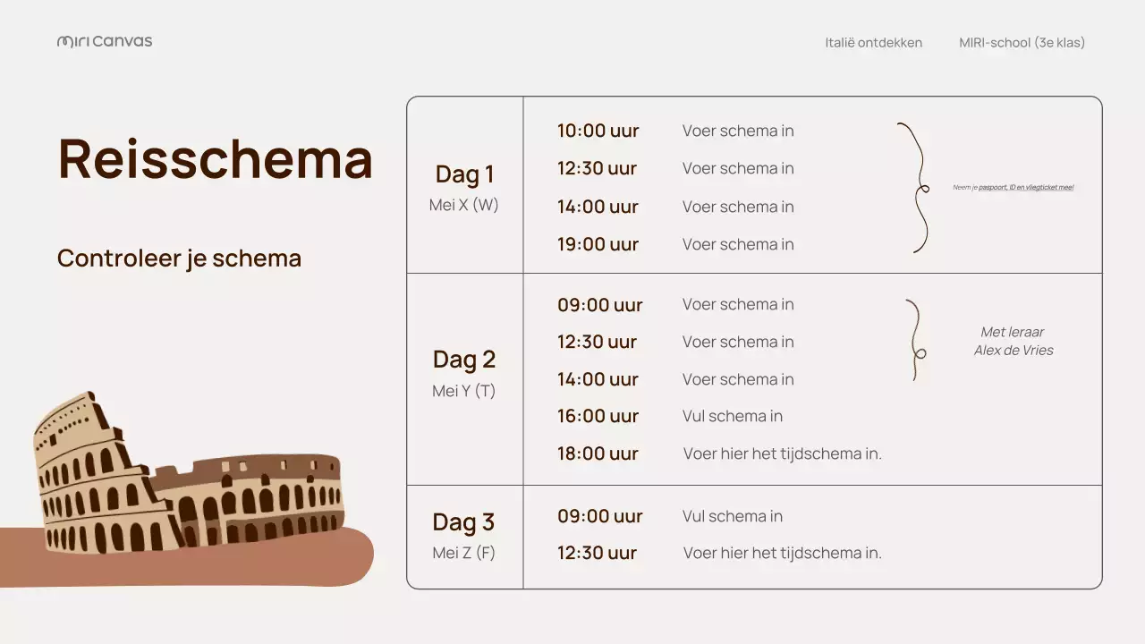 Beige Classic Italië Reisgids Presentatie