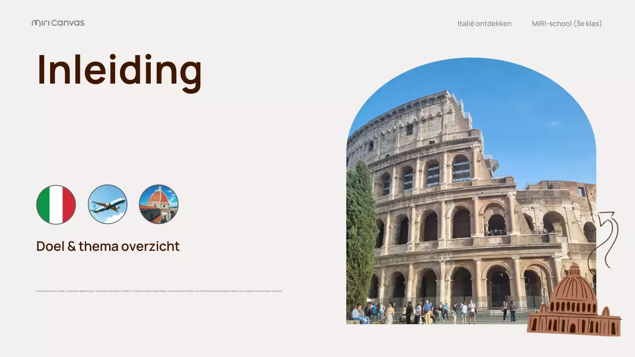 Beige Classic Italië Reisgids Presentatie