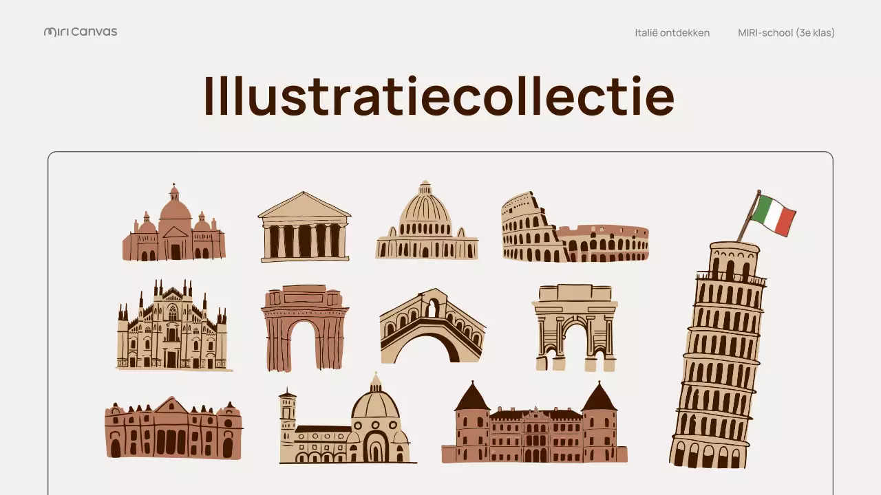 Beige Classic Italië Reisgids Presentatie