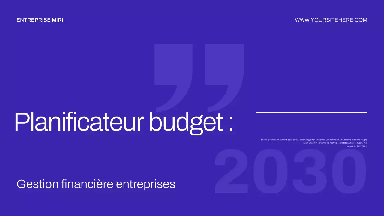 planificateur financier moderne violet