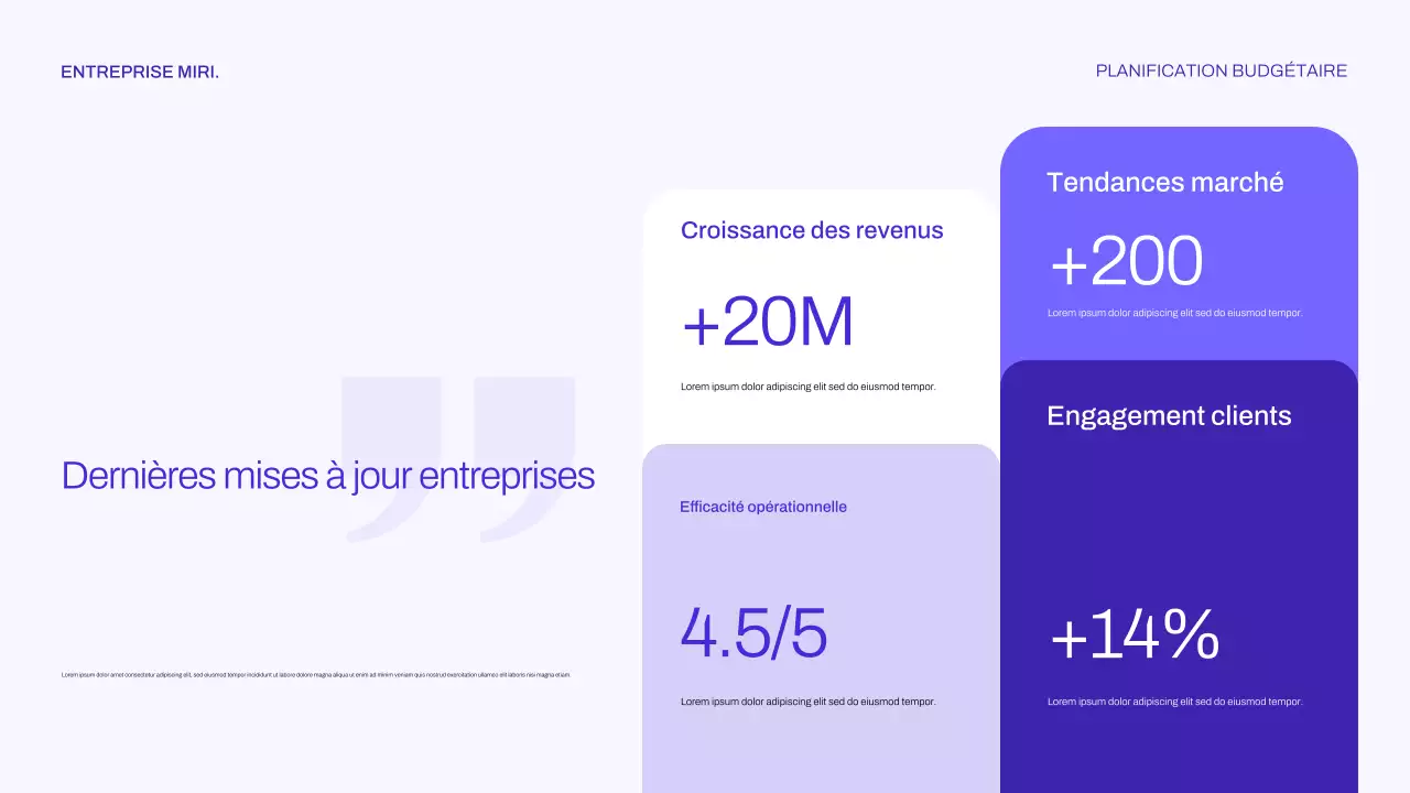 planificateur financier moderne violet