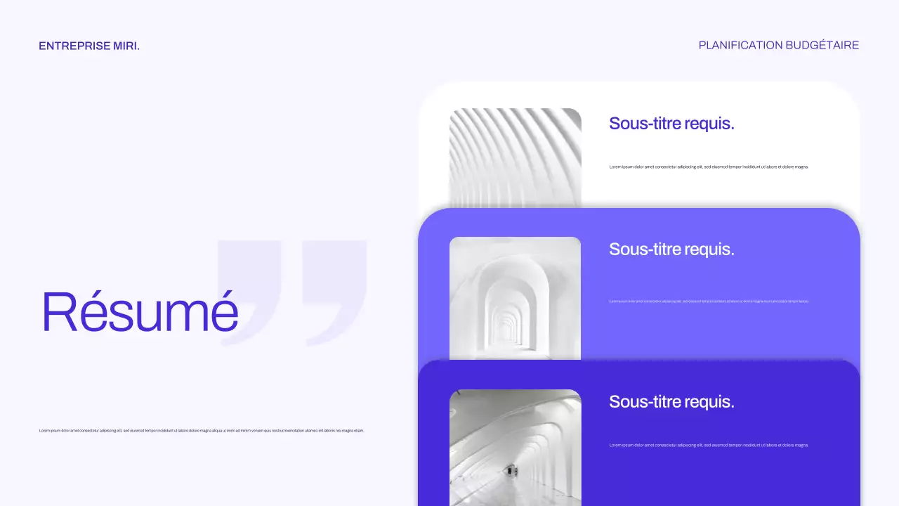 planificateur financier moderne violet