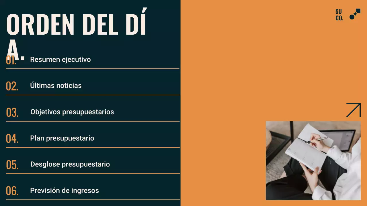 Guía moderna de planificación de presupuesto en verde azulado